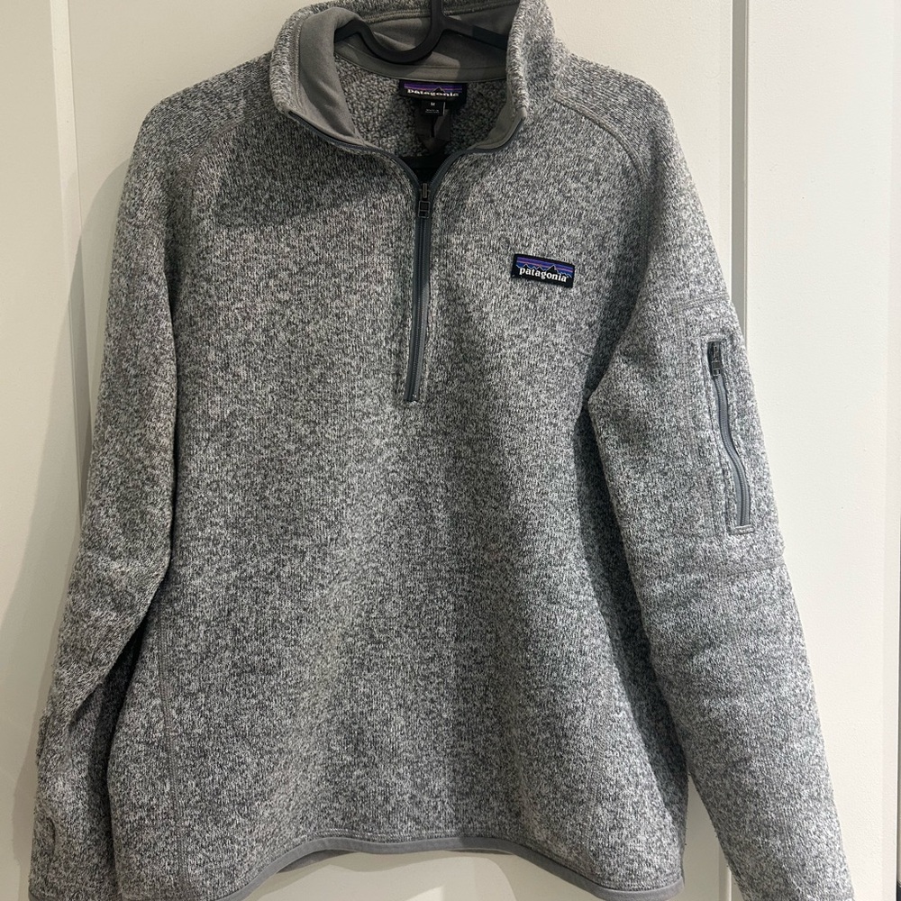 Patagonia Gray Quarter-Zip Better Sweater